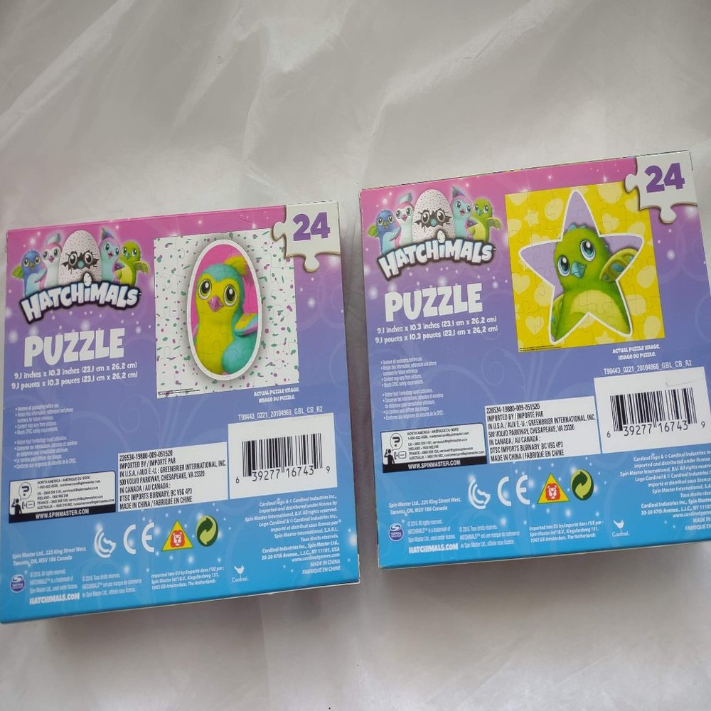 NWT Hatchimals 24 Piece Lot of 2 Puzzles - Picture 2 of 5